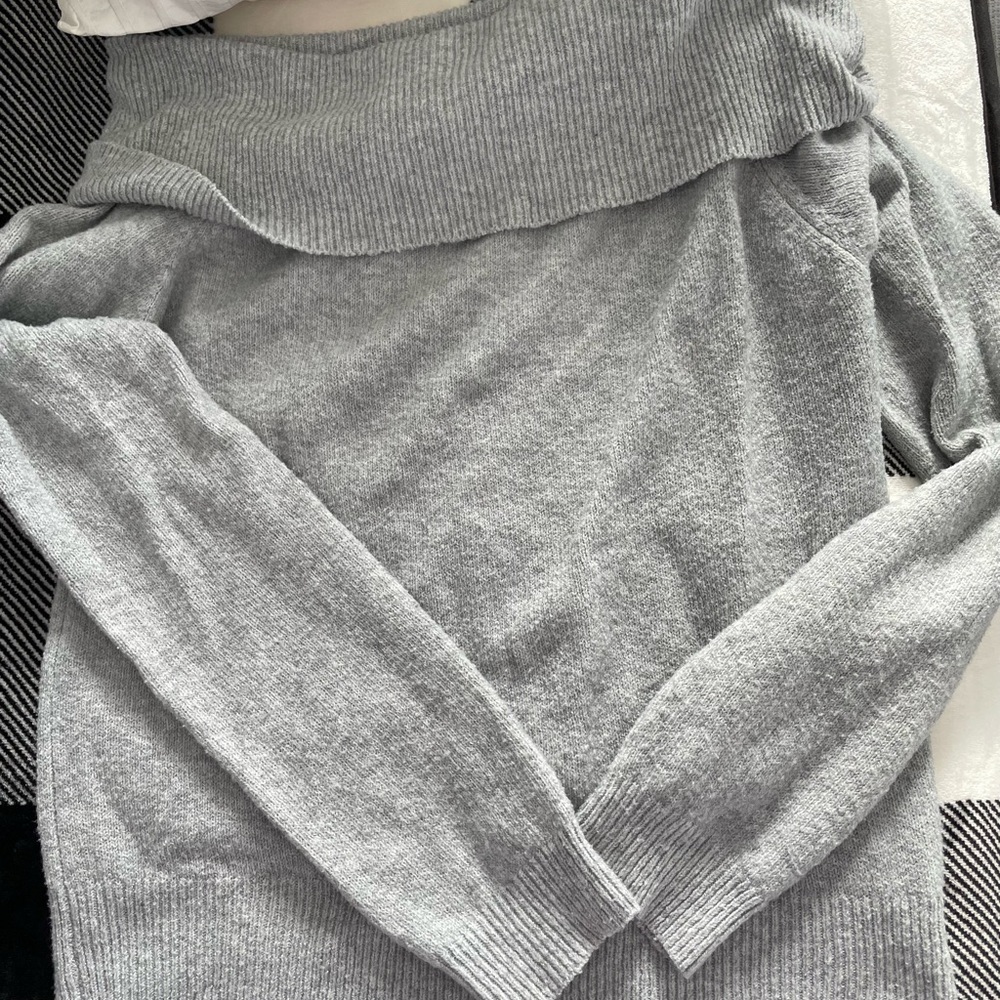 Off Shoulder Sweater- Kinda crop top